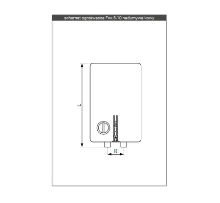 Galmet elektryczny ogrzewacz wody Fox 5l nadumywalkowy 01-005970