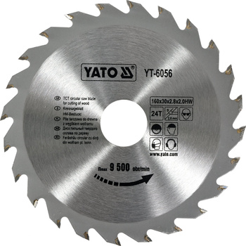 Yato tarcza widiowa 160x30mm 24T do drewna YT-6056