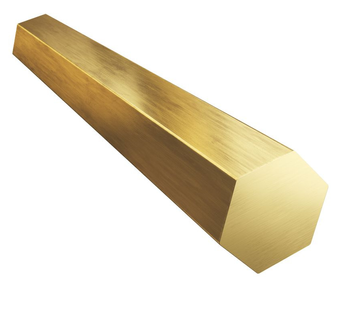 Pręt sześciokątny 22mm 10cm mosiądz MO58A CW614N