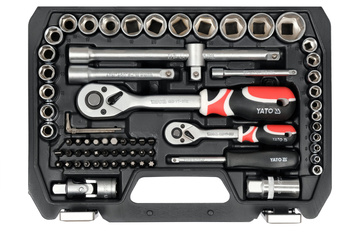 Yato zestaw narzędziowy 1/2" 1/4" 72-częściowy YT-38782