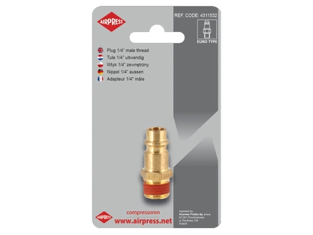 Airpress wtyk 1/4" GZ Euro 4311532
