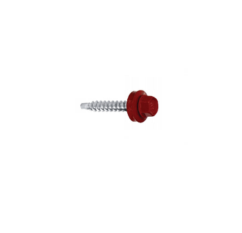 Wkręt-Met wkręt samowiercący z podkładką EPDM do mocowania blach do podłoża drewnianego RAL3011 4,8x35mm 1 sztuka WFD-48035-3011