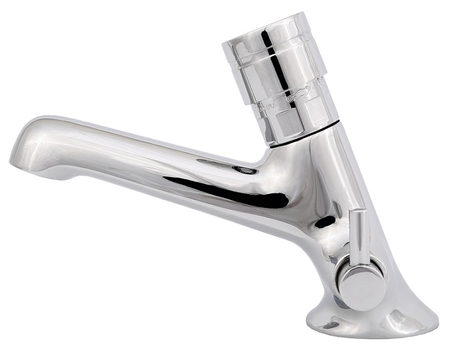 River bateria umywalkowa samozamykająca stojąca chrom R00716