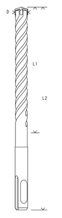 Bosch wiertło do młotów SDS plus-5X 14x550x610mm 2608836623