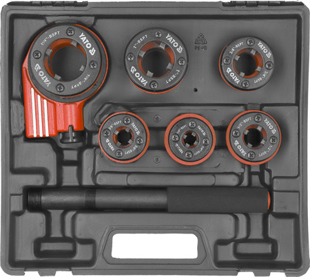 Yato gwintownica ręczna 1/4"-1 1/4" 6-elementowa YT-2900