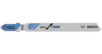 Bosch brzeszczot do wyrzynarki HSS T118G Basic for Metal 3 sztuki 2608631674
