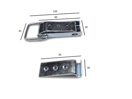 Wrzeciądz do burty duży 90x30mm