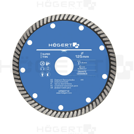 Hogert tarcza diamentowa Super Thin 125mm HT6D712