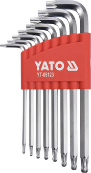 Yato zestaw kluczy torx z kulką T9-T40 8-elementowy YT-05123