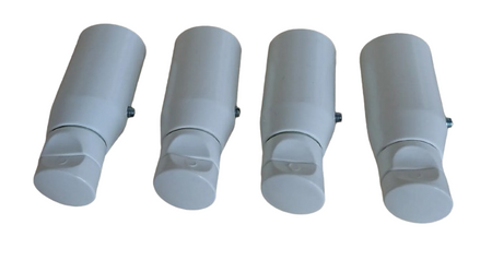 Luxor komplet uchwytów mocowania grzejników łazienkowych kątowy