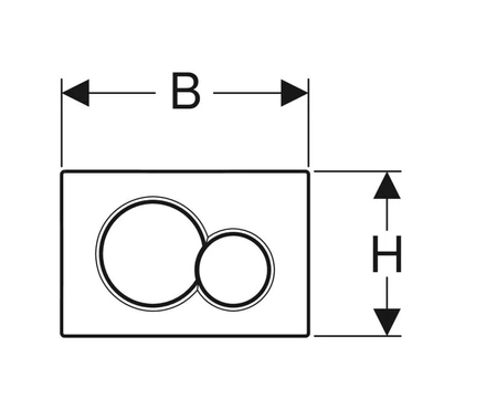 Geberit przycisk do spłukiwania dwudzielnego 115.770.DW.5