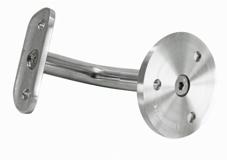 Mocowanie ściana–poręcz 50x75mm stal nierdzewna AISI 304 szlifowana WB.010.03.04.S