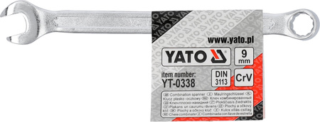 Yato klucz płasko-oczkowy 9mm YT-0338