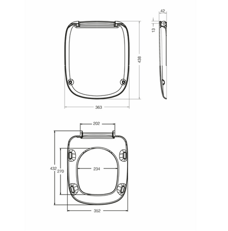Koło deska sedesowa Style wolnoopadająca z tworzywa duroplast L20112000