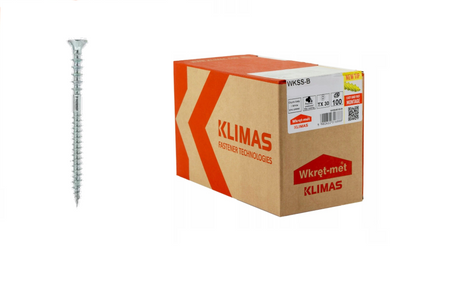 Wkręt-Met wkręty dystansowe WKSS 6x130mm z gniazdem torx do poziomowania łat 100 sztuk WKSS-60130-B