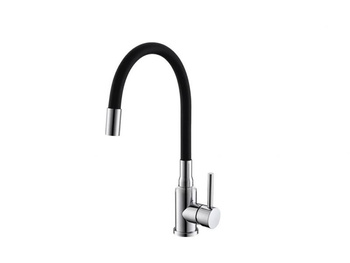 Alveus bateria zlewozmywakowa Flexa chrom elastyczna wylewka czarny 1147027