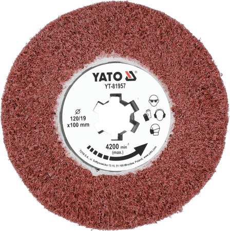 Yato szczotka włóknina P120 do satyniarki YT-81957