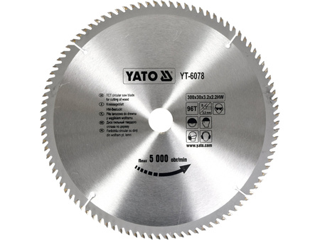 Yato tarcza do drewna 300x96Tx30mm widiowa YT-6078