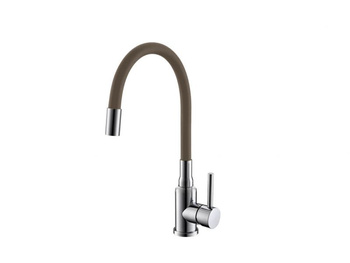 Alveus bateria zlewozmywakowa Flexa chrom elastyczna wylewka beż 1147025