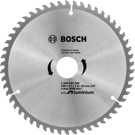 Bosch tarcza pilarska Eco for Aluminium 190x30mm 2608644389