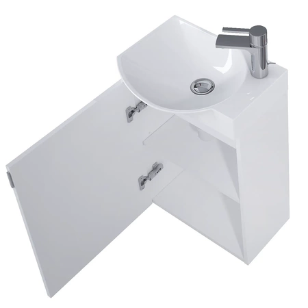 Elita zestaw szafka z umywalką Ravell 45 white 166239