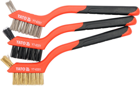 Yato zestaw szczotek drucianych 3-elementowy YT-6351