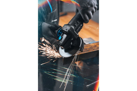 Hogert akumulatorowa szlifierka kątowa 125mm 18mm bezszczotkowa z włącznikiem łopatkowym HT2E251-B24AG