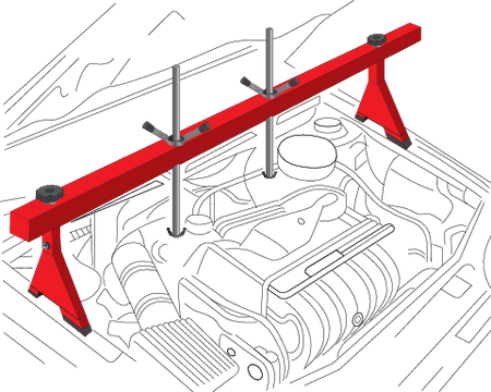 Yato belka do podwieszania silnika udźwig 500kg YT-55568