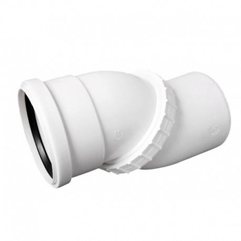 Inter Sano kolano uniwersalne nastawne 50mm białe