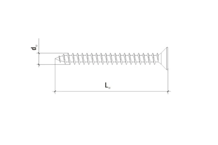Wkręt-met kołek rozporowy 8x40x50mm 100sztuk SFXP-08040050