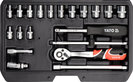 Yato zestaw narzędziowy XS 1/4" 20-elementowy YT-14491
