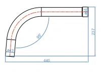 Inter Sano kolano dolnopłuka średnie 43mm