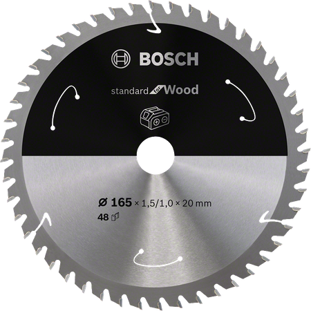 Bosch tarcza pilarska do piły tarczowej bezprzewodowej Standard for Wood 165x1,5/1x20mm 2608837687