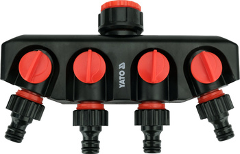 Yato przyłącze kranowe rozdzielacz z 4 wyjściami 3/4"-1" YT-89103