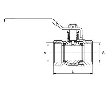 Diamond zawór kulowy Standard z dławicą 2" Art.2400-50