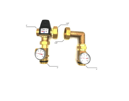 Esbe układ mieszający do ogrzewania podłogowego bez pompy KVS 3,4