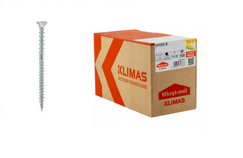 Wkręt-Met wkręty dystansowe WKSS 6x120mm z gniazdem torx do poziomowania łat 100 sztuk WKSS-60120-B