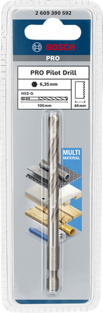 Bosch wiertło centrujące PRO Pilot Drill Bit HSS-G 6,35x100mm 2609390592