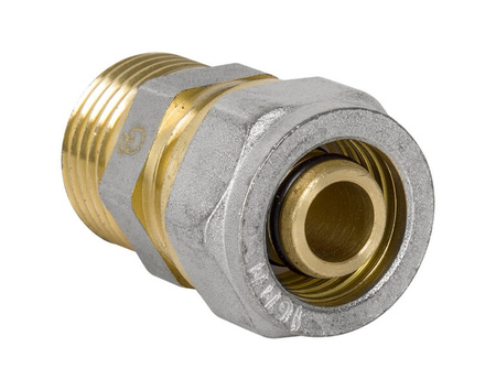 Diamond łącznik ZŁ-CH PEX-AL-PEX gwint zewnętrzny 25x1" mosiądz FTN-001.1X25.ZŁ.CH