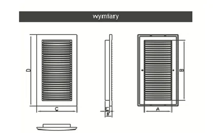 Dospel kratka wentylacyjna DL/90x240 RW 007-0160
