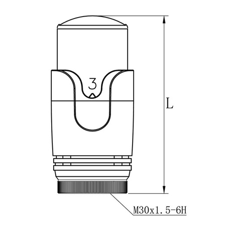 Diamond głowica termostatyczna antracyt ART.404