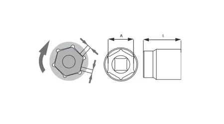 Proline nasadka sześciokątna udarowa 1/2" 10mm 18410