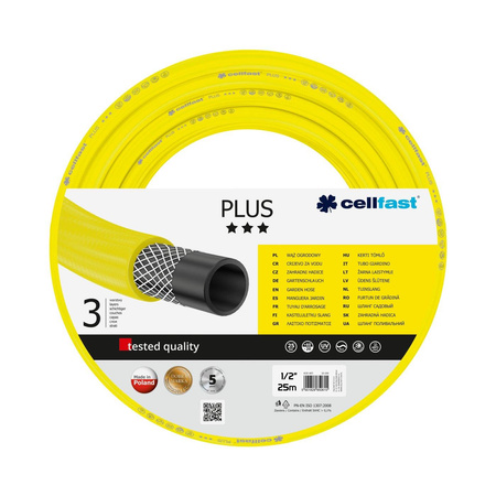 Cellfast wąż ogrodowy 1/2" 25m Plus 10-200