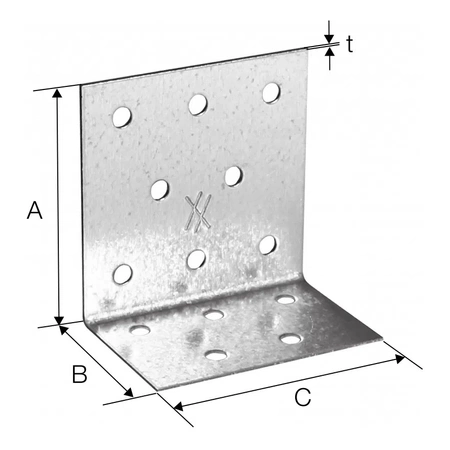 Simpson Strong-Tie złącze kątowe 60x60x80x2,5mm ANPS25606080