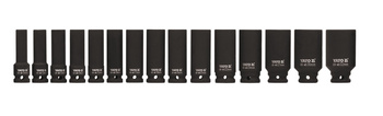 Yato zestaw nasadek udarowych głębokich1/2" 10-32mm 15sztuk YT-1055