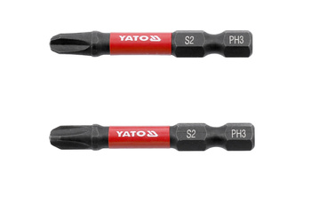 Yato bity udarowe 1/4"x50mm PH3 2 sztuki YT-78042