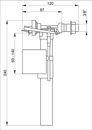 Inter Sano zawór napełniający TS 3/8"