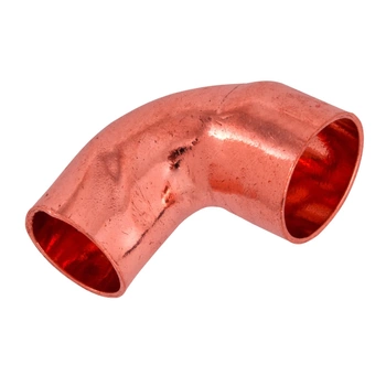 Kolano nyplowe 90st. miedziane 1Kx28mm