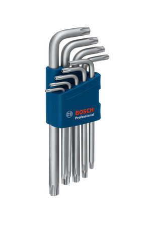 BOSCH 9-częściowy zestaw kluczy sześciokątnych TORX 1600A01TH4 