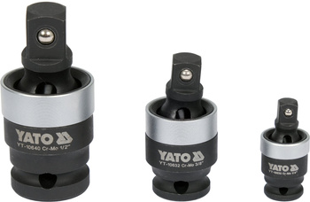 Yato zestaw przegubów udarowych 1/4" 3/8" 1/2" YT-10642